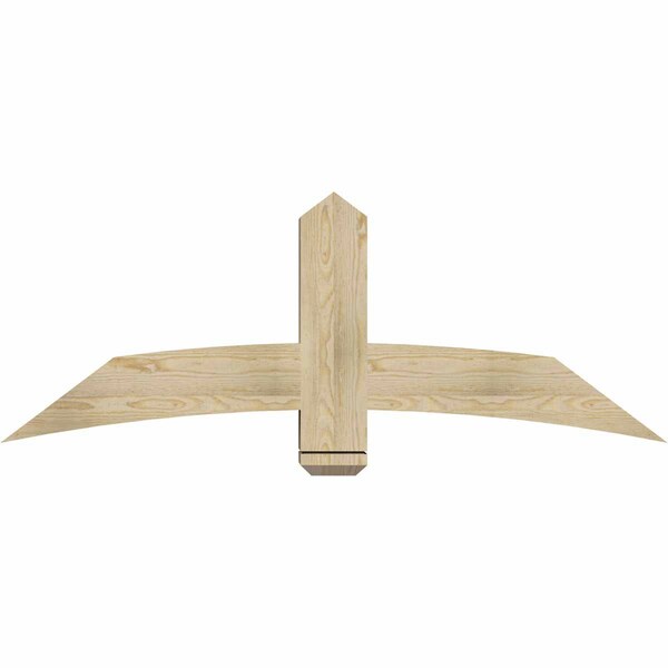 Ekena Millwork Bellingham Rough Sawn Timber Gable Bracket, Douglas Fir, 60"W x 22"H x 6"D x 6"F, 9/12 Pitch GBW060X22X0606BEL00RDF - main